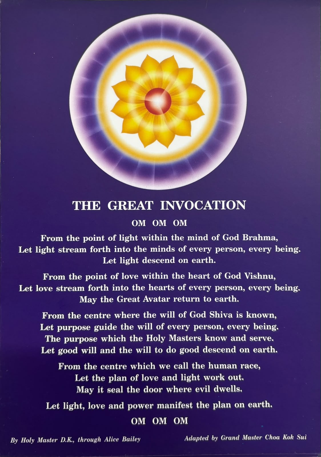The Great Invocation